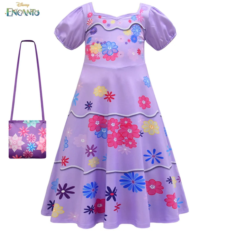 Новинка платье принцессы фиолетовое для вечеривечерние на день ребенка |