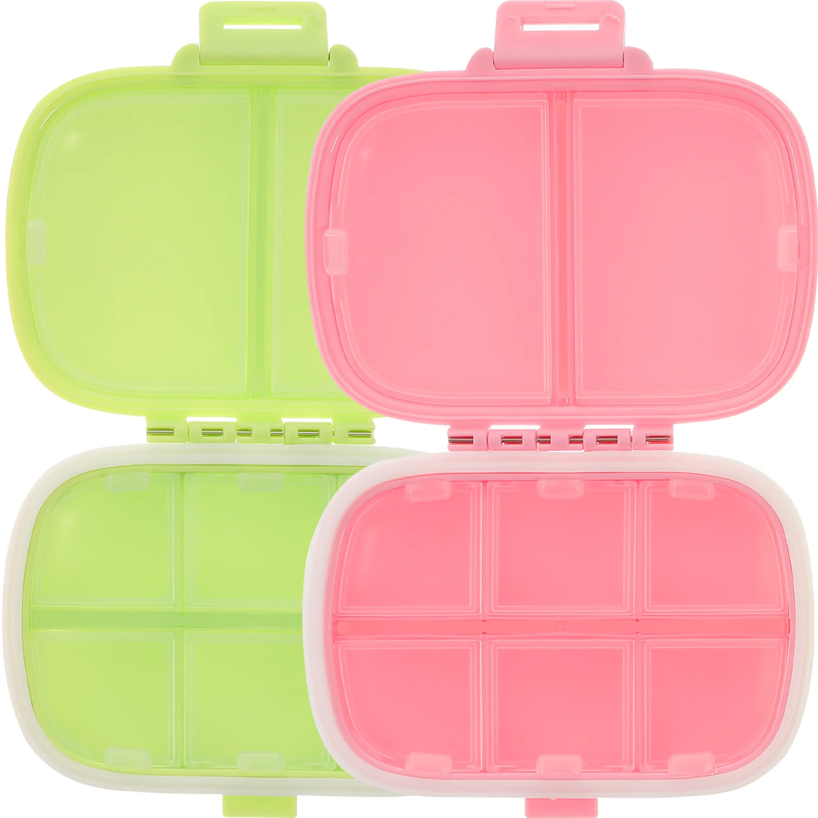 

Case Box Containers Medication Storage Organizer Travel Supplement Boxes Container Monthly Sealed Portable Silicone Reminder