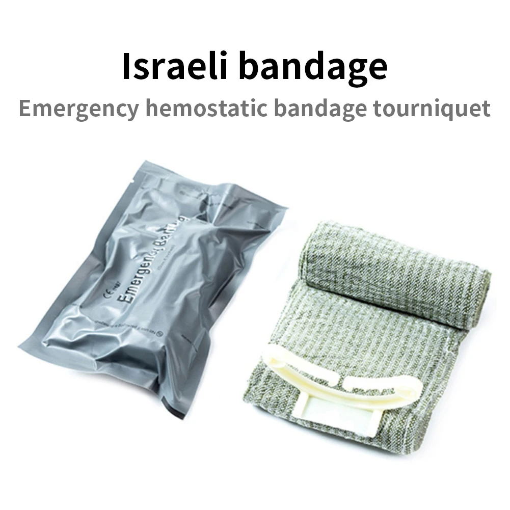 

Israeli Bandage Outdoor Trauma Kit Emergency Compression Bandage Tourniquet Medical Dressing Sterile Roll Bandage First Aid