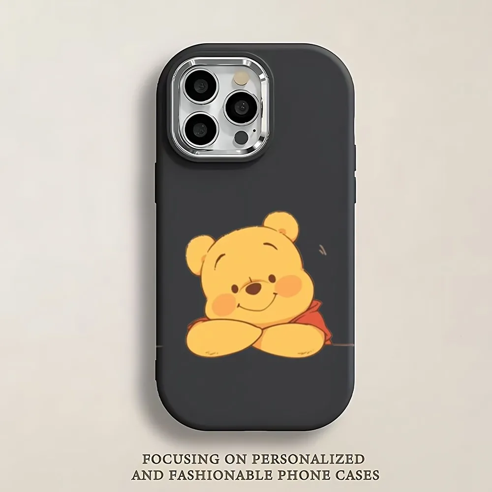 Чехол для телефона D-Disney W-Winnie The P-Pooh IPhone 13 14 15 16 Pro Promax мягкий силиконовый чехол с