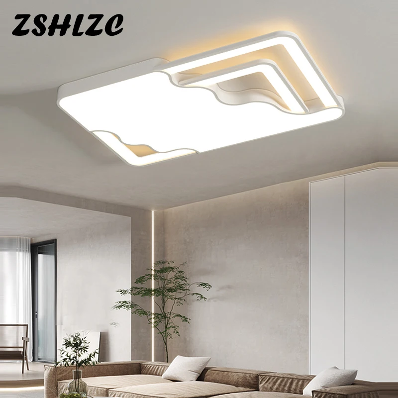 

Luxury Living Room Chandelier Modern LED Dimmable With Remote Indoor Lighting Simple Bedroom Study Dining Room Ceiling Lamp 220V