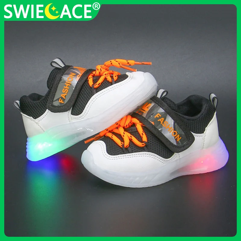 

Size 21-30 Baby LED Luminous Shoes for Kids Girls Children Non-slip Casual Toddler Shoes Boys Glowing Sneakers chaussures casual