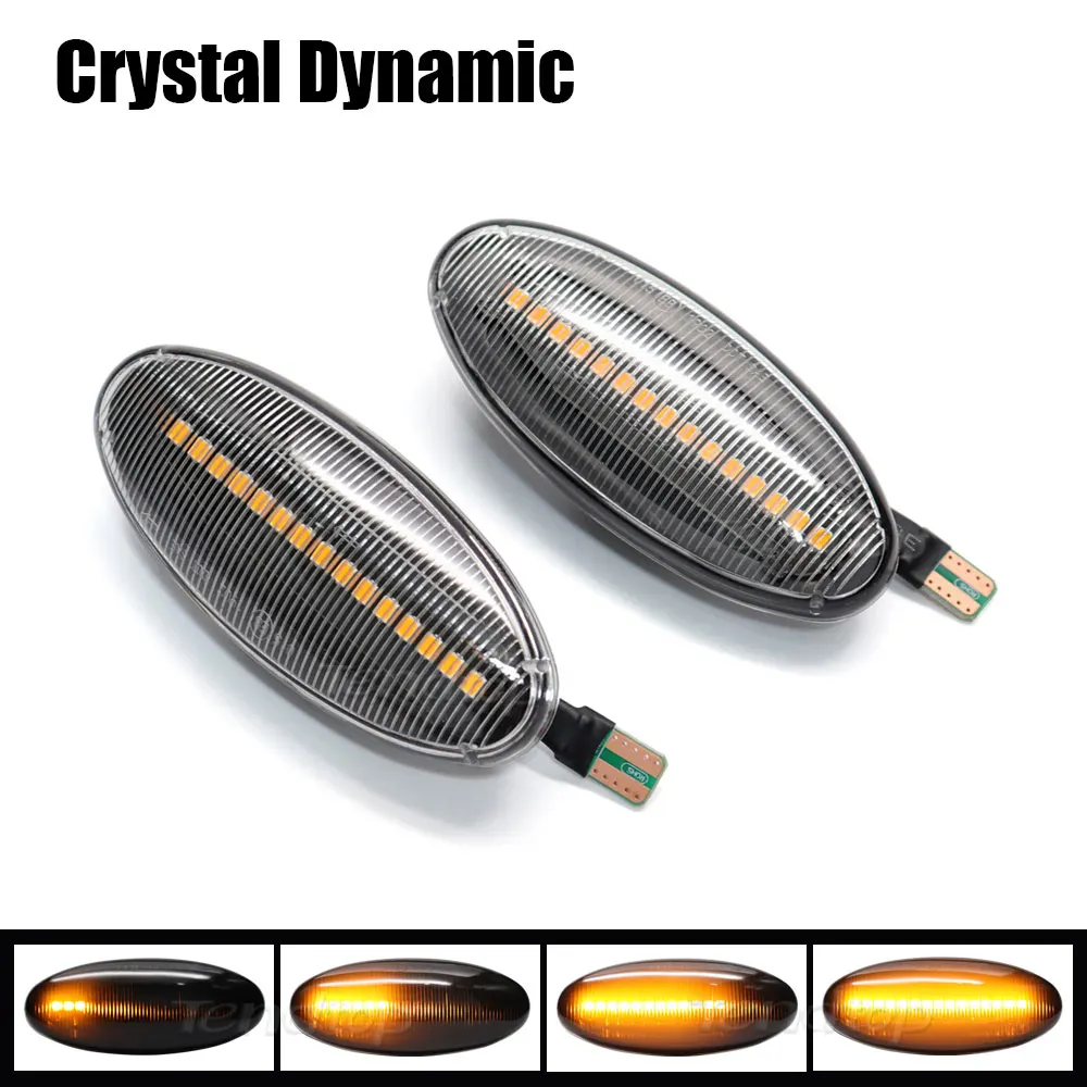 Автомобильный динамический поворотник, светодиодный указатель поворота, боковой фонарь для Nissan Navara D22 NP300 1998-05 Datsun Frontier Fiera PickUp Terrano Skystar