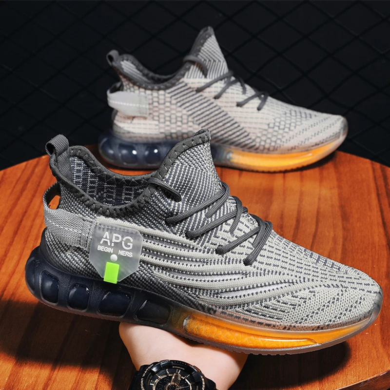 Original Outdoor Sports Shoe For Man Full Palm Air Cushion Walking Running Shoes Lightweight Jogging Sneakers Nice Design Shoe