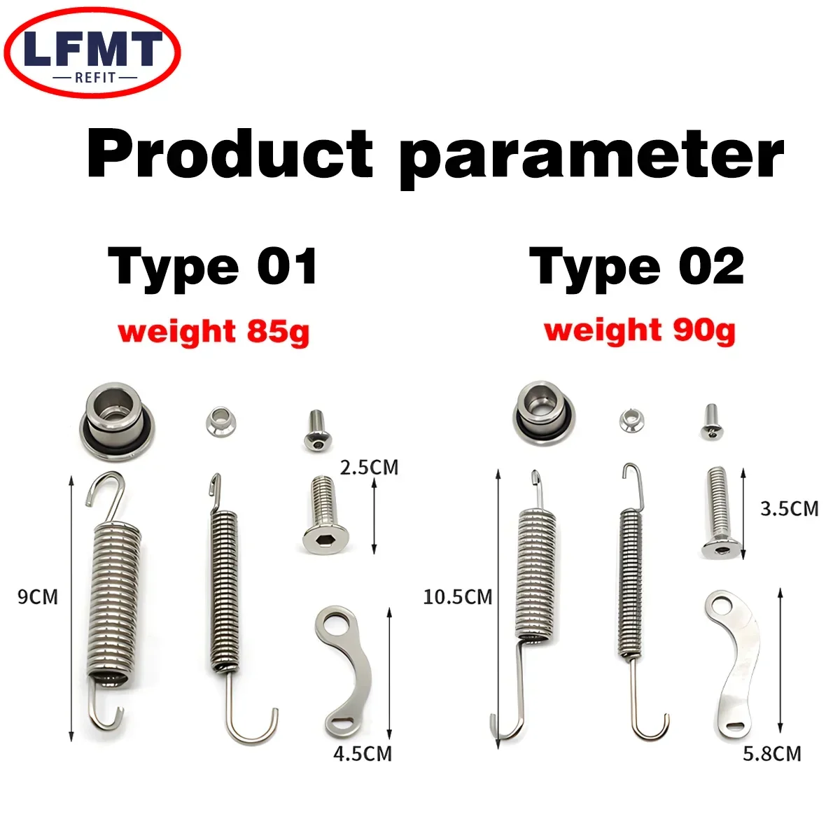 이불 Zestaw sprężyn podpórki bocznej do KTM Motocross EXC EXCF XC XCF XCW XCFW TPI 6 dni 125 150 200 250 300 350 400 450 500 17-23