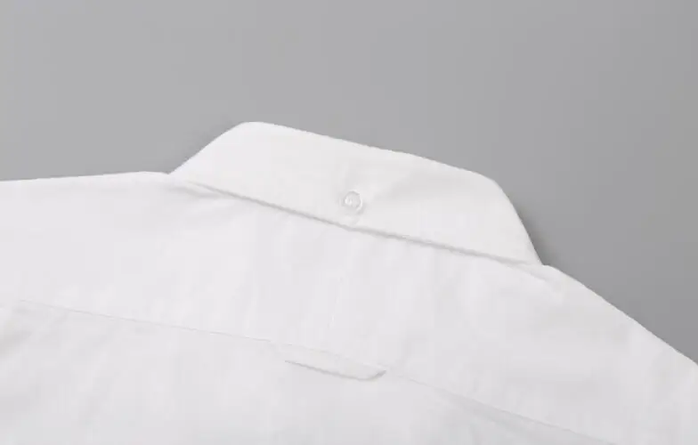 Casual Shirt Man Multicolor Sleeve New Shirts Men Slim White Casual Shirt Turn Down Collar Oxford Solid Men's Clothing
