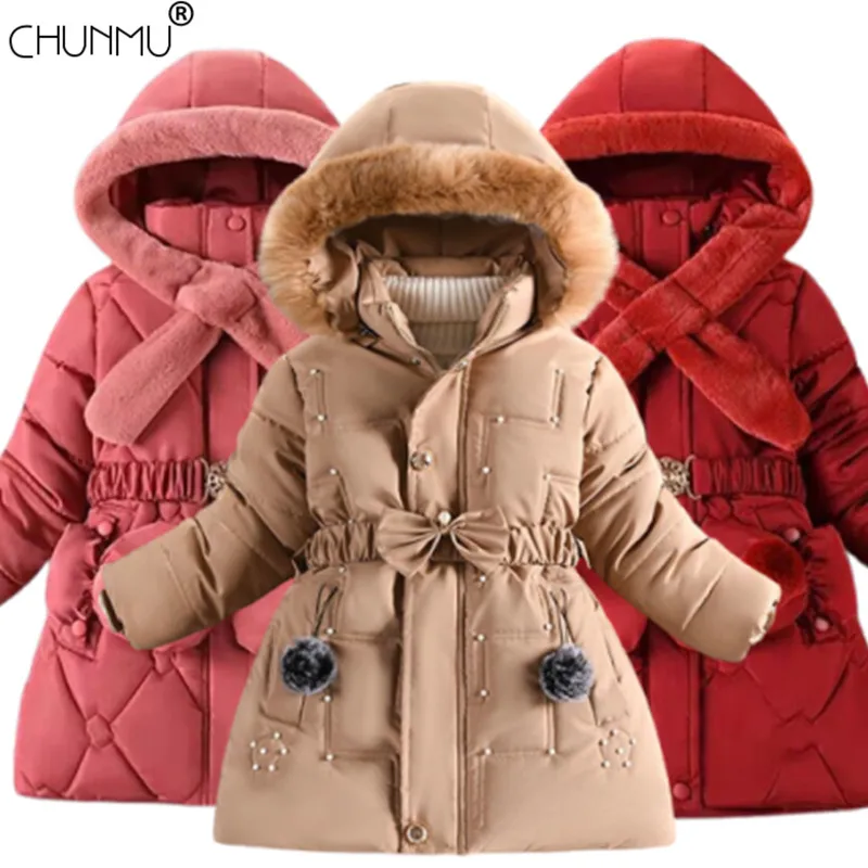 

Winter Girls Coat Fashion Thick Warm Baby Girl Thick Fleece Jackets Coats Parka Kids Outerwear Clothes Kids Coat Age 3-12 Years