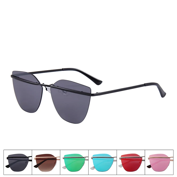 

Модные солнцезащитные очки кошачий глаз женские роскошные градиентные дизайнерские солнцезащитные очки винтажные зеркальные очки в большой оправе с защитой UV400