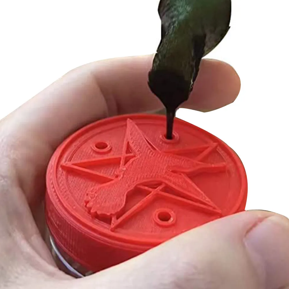 

Bird Feeder Plastic Pigeons Bird\s Cage Pet Supplies Hand Smooth Sand Cup Feeding Holder Pentagram Red Garden Tools