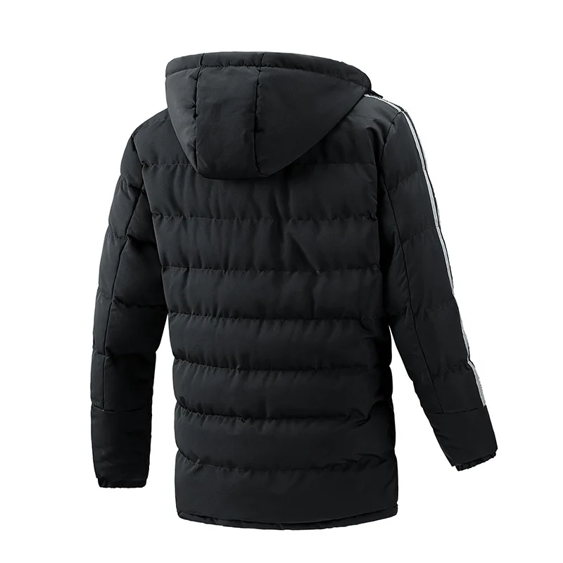Men Clothing Woodproof Jacket Autumn and Winter New Hooded Coat Thickened Young Men Wearing Cotton Padded Clothes on Both Sides