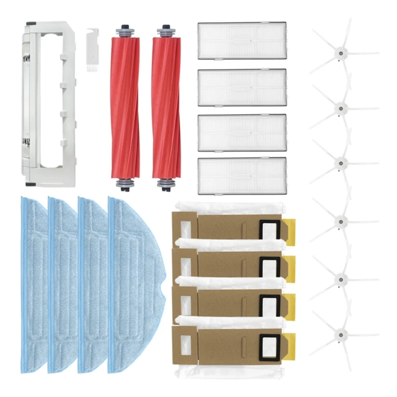 

Комплект аксессуаров для робота-пылесоса Roborock S7, S7 Plus, T7S, T7S Plus, с основной боковой щеткой, пылесборник, фильтр НЕРА