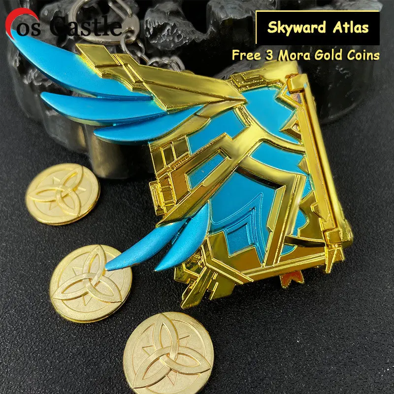 

Брелок Cos Castle Genshin Impact Skyward Atlas, брелок для ключей, молитва на Священный Ветер/ширина/захватывающие сказки дракона