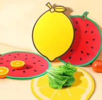 baby complementary food fruit watermelon lemon shaped vegetable board plastic cutting board safe household kitchen picnic