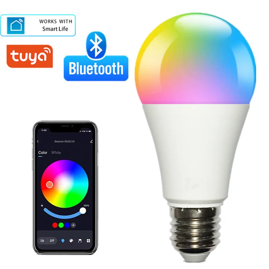 

VnnZzo RGB Bluetooth Светодиодная лампа 15 Вт