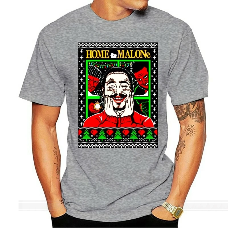 

Post Malone Home Alone Home Malone Collaboration Funny Ugly Christmas for Men Women Girls Unisex T-Shirt Sweatshirt Hoodie