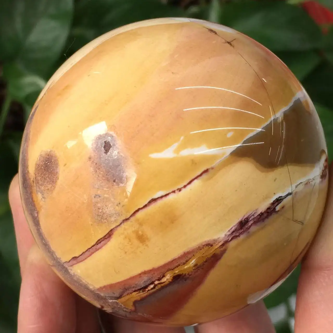 

Beautiful Natural Mookaite Sphere Quartz Heals