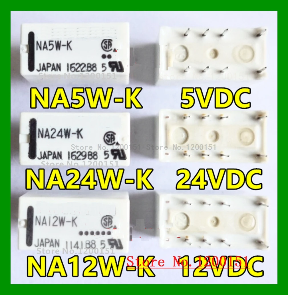 3 шт./лот NA24W-K 24 В постоянного тока NA12W-K 12 В постоянного тока NA5W-K 5 в постоянного тока реле DIP8 A5W-K реле DIP10