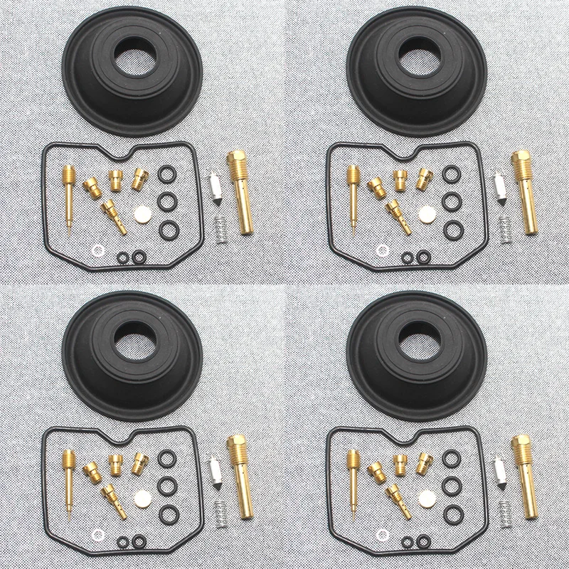 

Carburetor Repair Kit Needle Valve 4 set for GSF600S BANDIT 1996-2003 Float plunger diaphragm