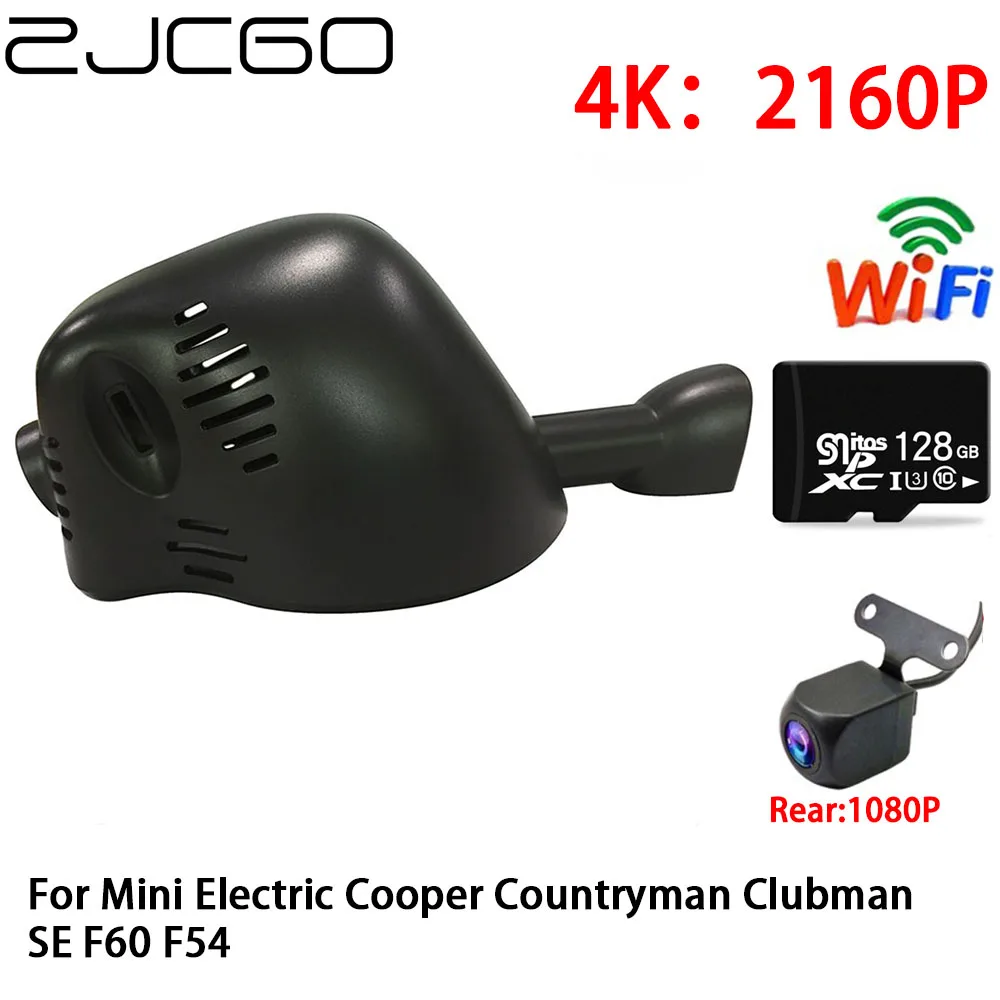 

ZJCGO 2K 4K Car DVR Dash Cam Wifi Front Rear Camera 2 Lens 24h Parking for Mini Electric Cooper Countryman Clubman SE F60 F54