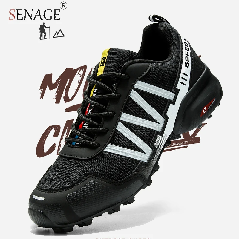 

SENAGE Men Hiking Shoes Outdoor Anti-Slip Breathable Desert Training Sneakers Tactical Combat Army Boots Trail Trekking Shoes
