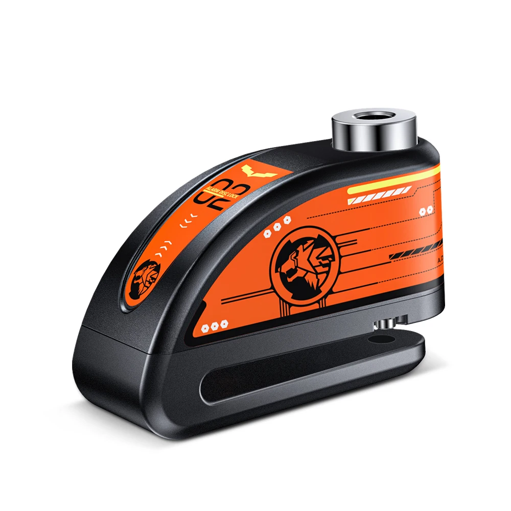 

Водонепроницаемый Замок Для Дискового Тормоза Мотоцикла, Высокий Уровень Громкости 120 дБ, Противоугонный Замок Для Колес