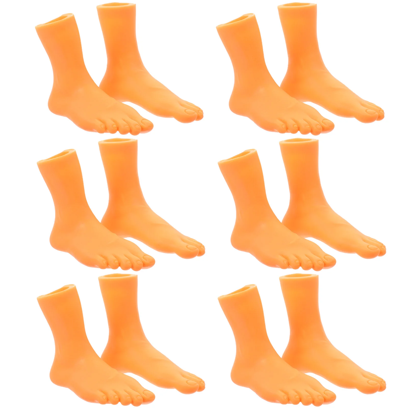 

Toyvian Toddler Toys Little Feet Fingers 6 Pairs Finger Feet Set Puppet Tiny Feet Small Feet Mini Puppets Left& Right Feet
