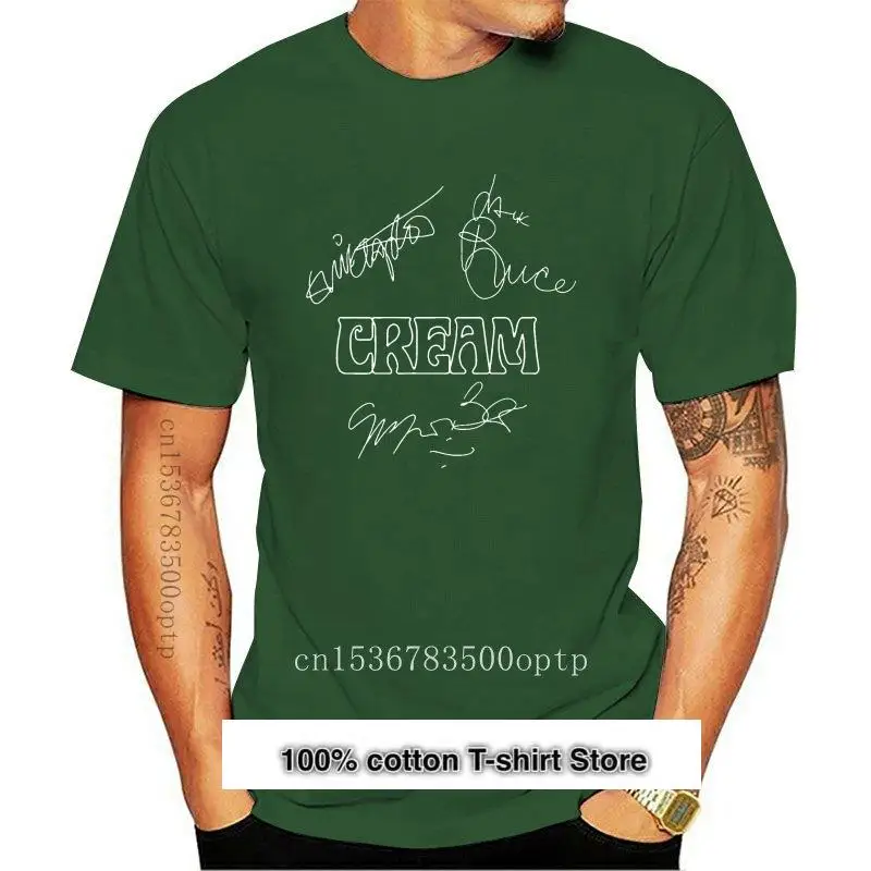 Camiseta de Cream Autograph camisa Harry Clapton Jack Брюс jengibre panadero синий ciego Faith nueva