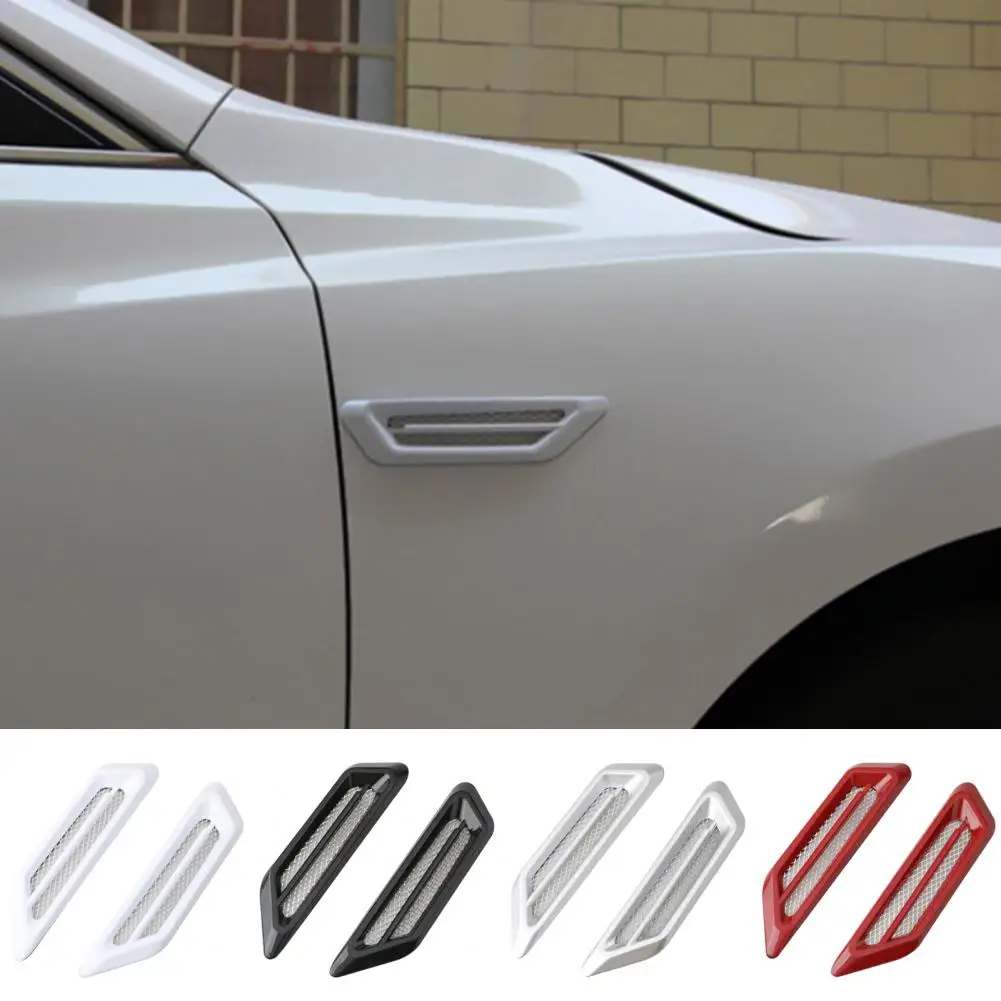 

Side Vents Convenient Self-adhesive No Residue Waterproof Decorative ABS Air Flow Intake Hole Grille Stickers 1 Pair