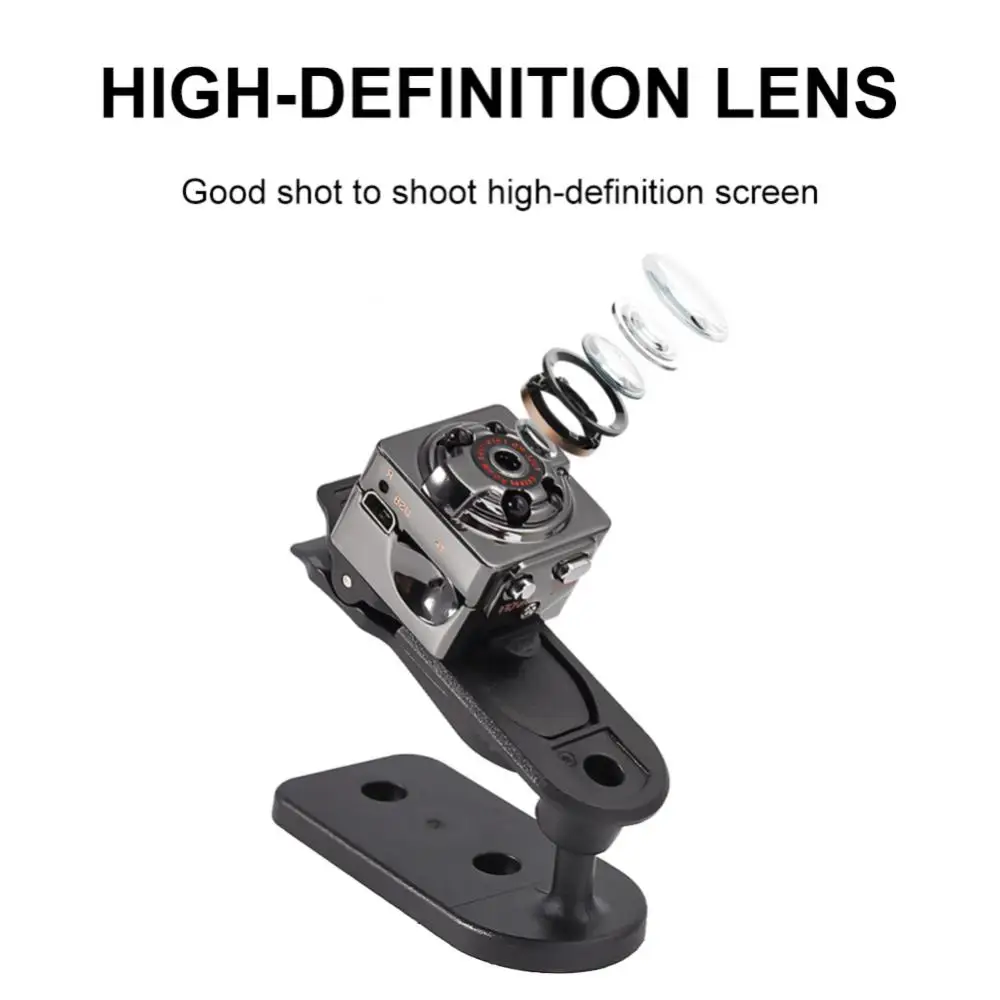 

Инфракрасная Ночная Usb-зарядка Sq8, портативная мини-камера 1080p