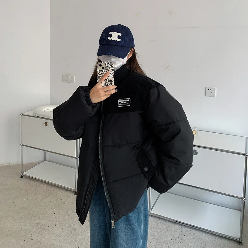 Куртка Fdfklak женская с хлопковой подкладкой модный короткий плотный свободный