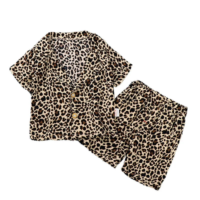 

Костюм детский летний с леопардовым принтом, 65-115 см
