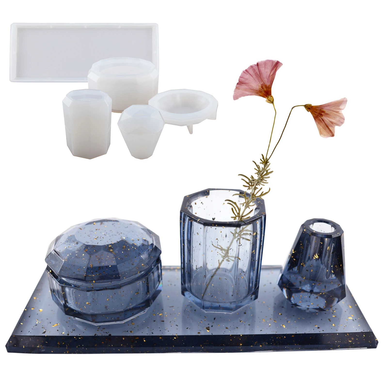 

4 шт., формы из эпоксидной смолы для ванной комнаты