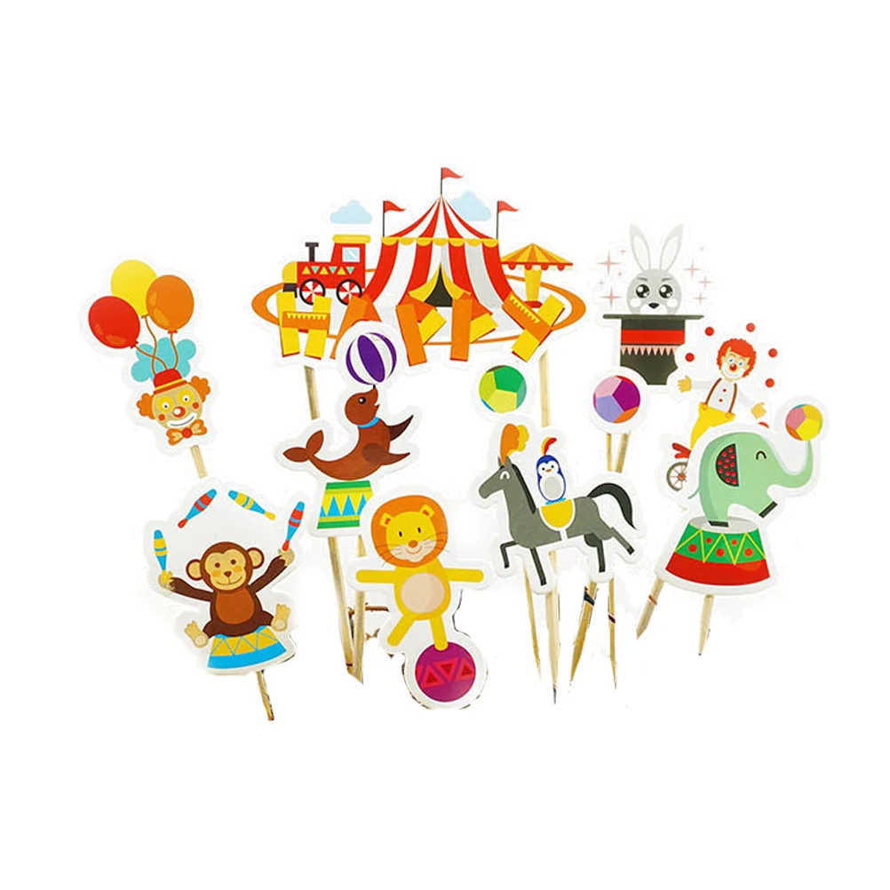 

Circus Birthday Cake Party First Carnival Topper Decoration Clown Decorations Theme Supplies