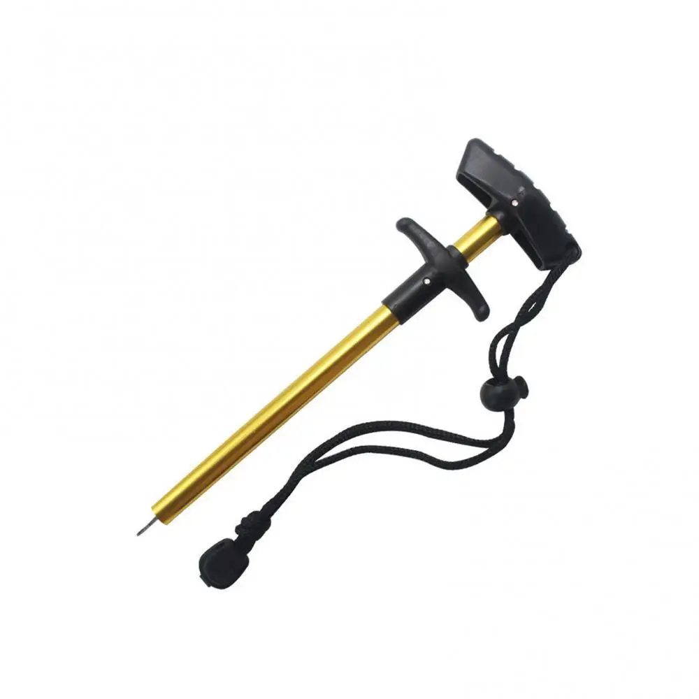 

23.5cm L Size Portable Metal T-Shaped Fish Hook Detacher with Anti-Lost Rope
