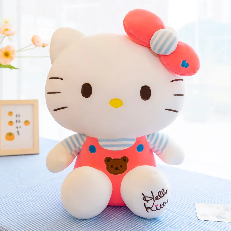 

New Plush Toys Kawaii Kitty Fluffy Sanrio Anime Cartoon Anime Cute Plush Dolls Lovely Room Decor Stuffed Toy Girls Birthday Gift