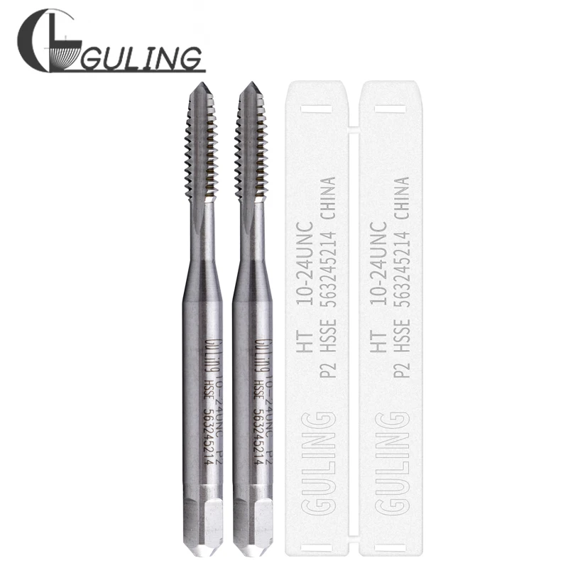 

Ручной метчик GULING HSSE-M35 JIS UNC 2-56 4-40 6-32 8-32 10-24 1l4-20
