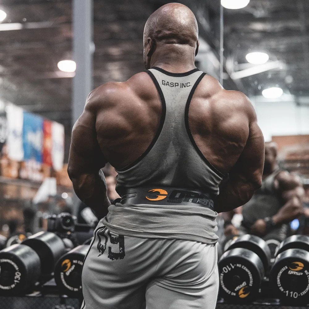 Летняя майка Gaishi для фитнеса бега обтягивающая ребристая высокая эластичность