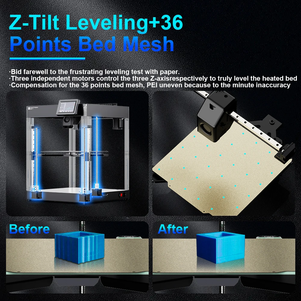 3D-принтер Twotrees SK1 700 мм/с Klipper 3D Impresora CoreXY с автоматическим выравнивающим экраном