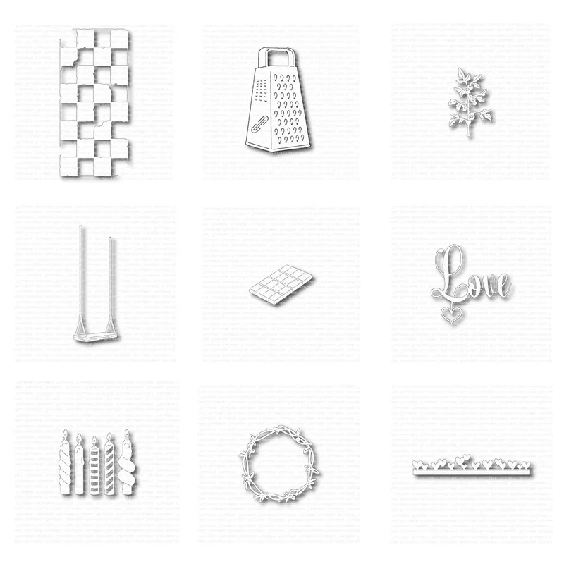 

Craft metal cutting die cutting die mold moon, flower branch, dwarf, scrapbook craft knife die blade die die