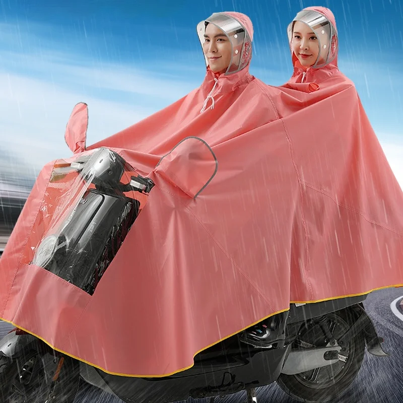 Adult Waterproof Rain Coat Reflective Hooded Poncho Men Raincoat Women Impermeable Cover Chubasquero Mujer Rain Gear DK50RT