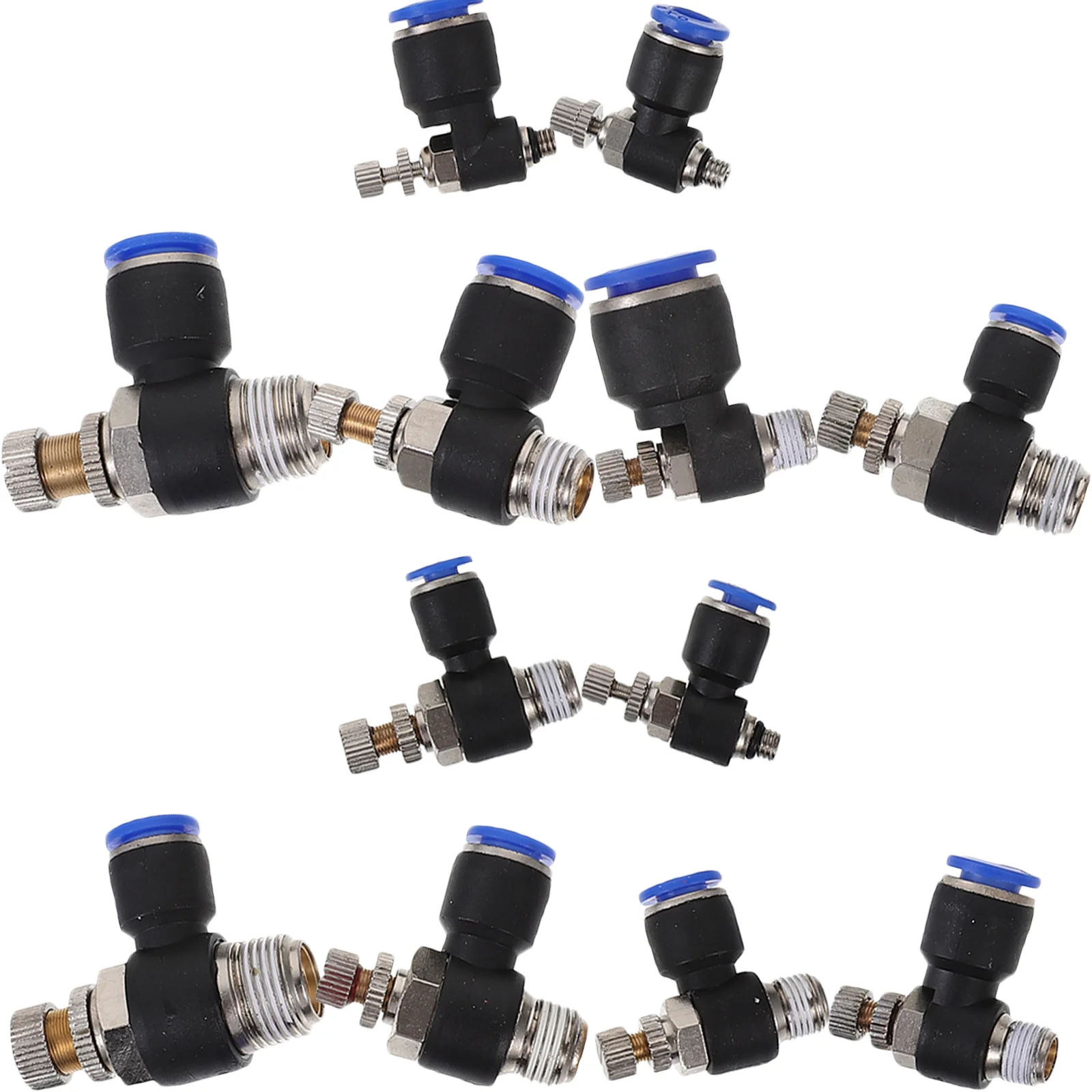 

12 Pcs Air Hose Fittings Quick Pipe Connectors Pressure Washer Coupler Plastic Crimp Line Plug