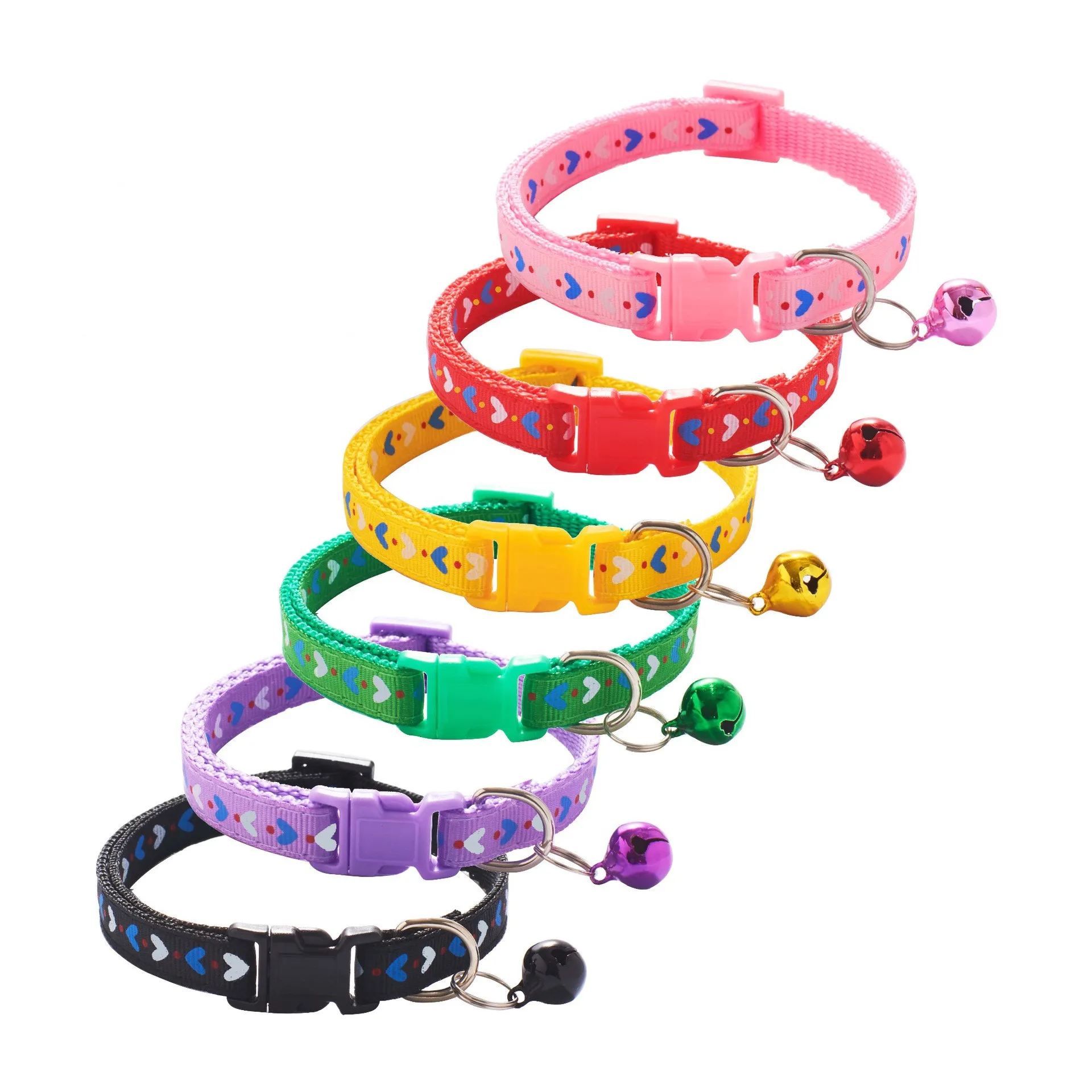 

1 шт., нейлоновый ошейник для собак и кошек с колокольчиком