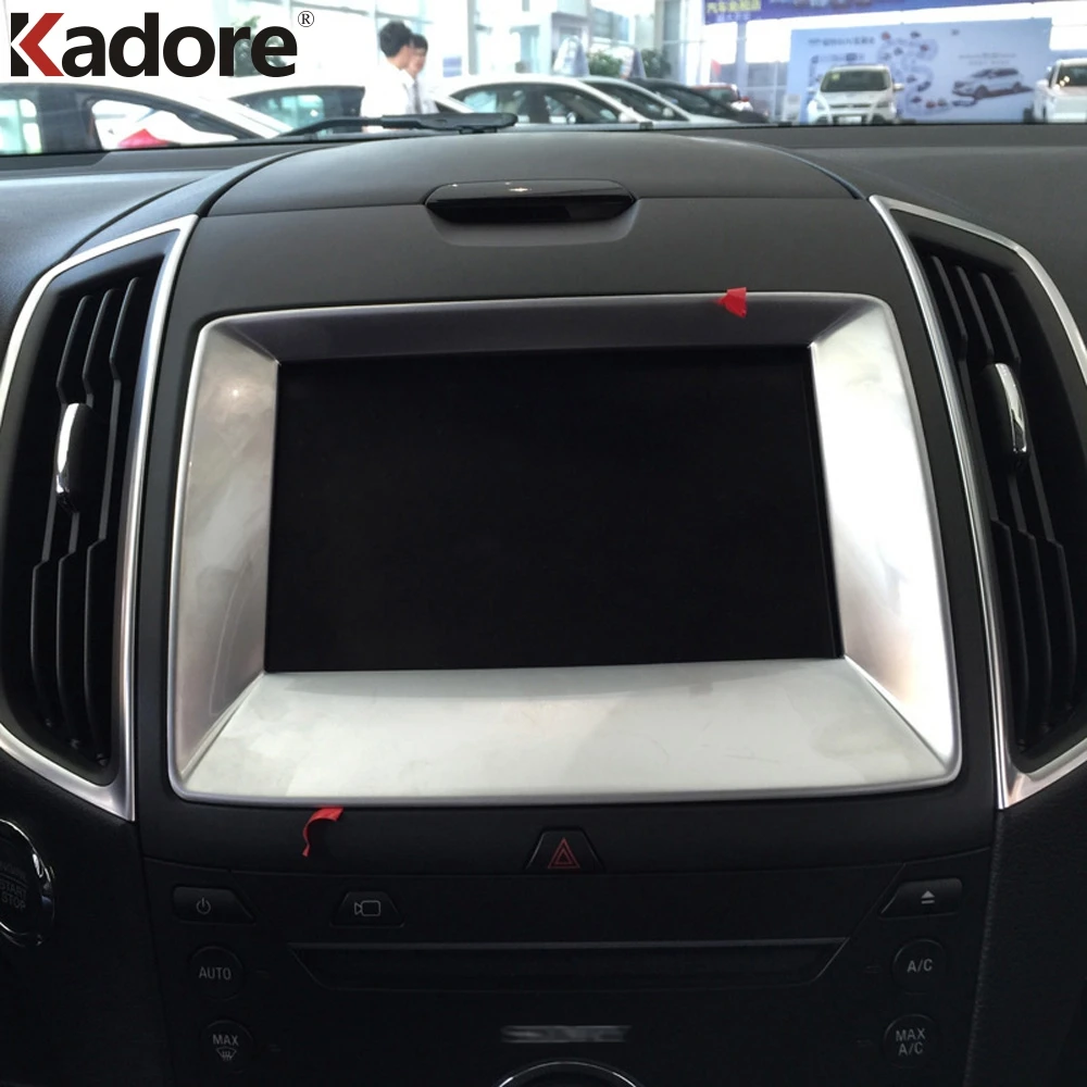 

Для Ford Edge 2,7 T 2015 2016 2017 панель управления внутренней навигацией автомобиля аксессуары из АБС-пластика матовые