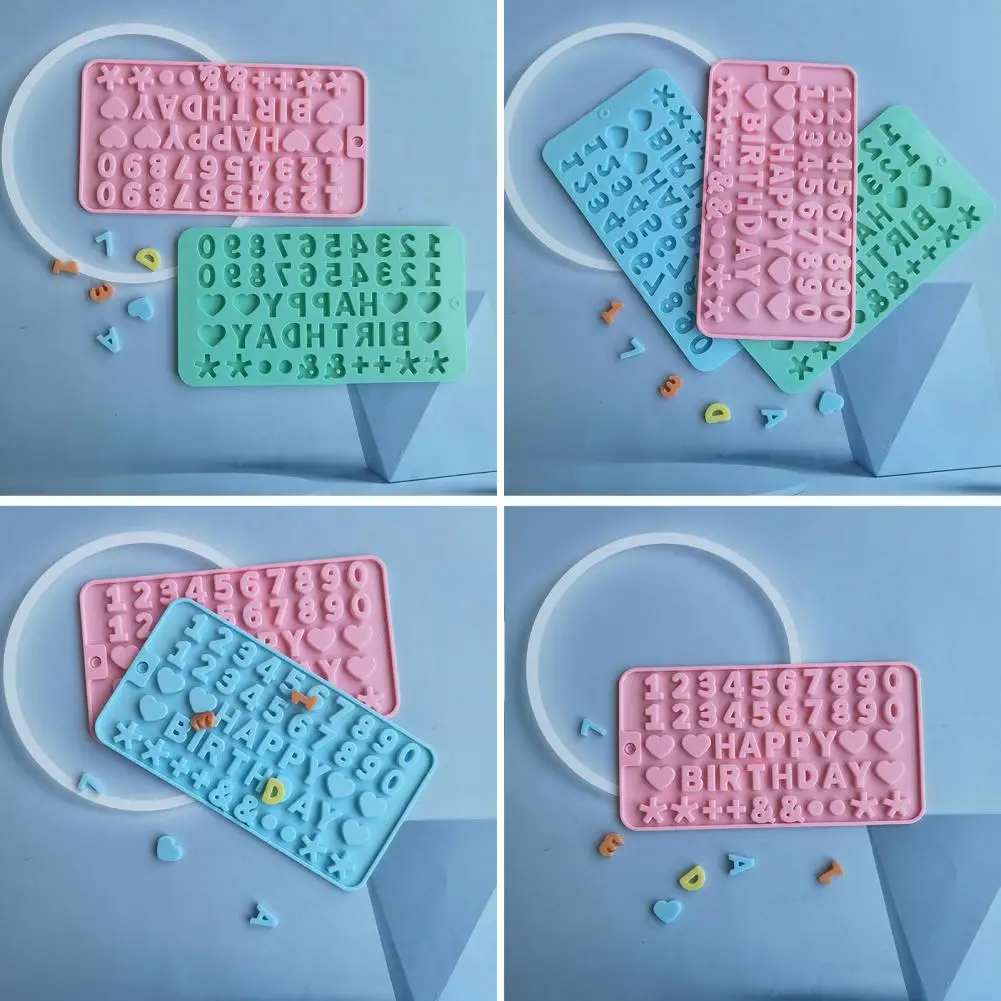 

Useful Baking Tools Non-stick Lightweight Alphabet Silicone Mold Chocolate Candy Cake Molds for Bakery Baking Tools