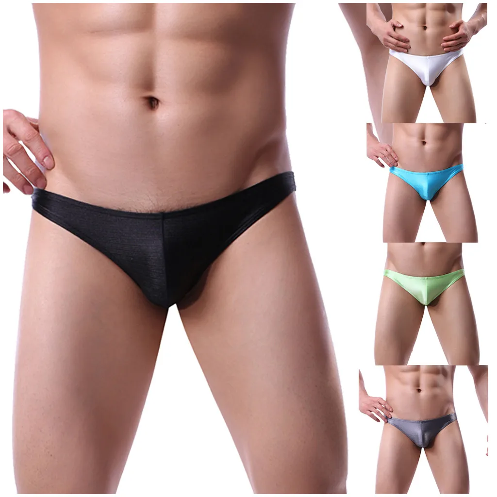 Новое мужское сексуальное нижнее белье из ледяного шелка мужские ультратонкие