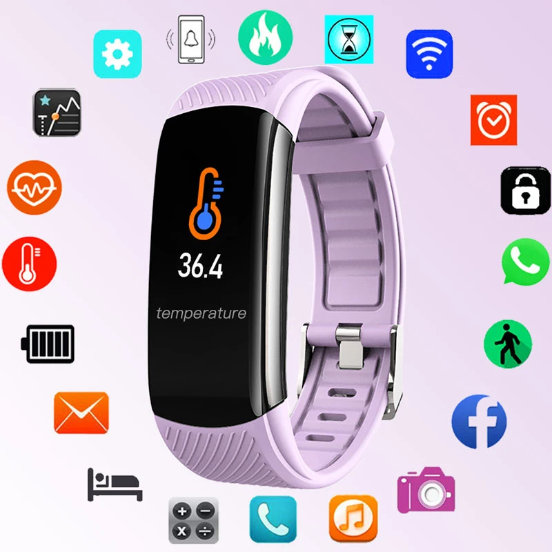 

2022 Temperature Measure Baby Smartwatch Kids Smart Watch Children Wristband Girls Boys Bluetooth Android IOS Fitness Clock Teen