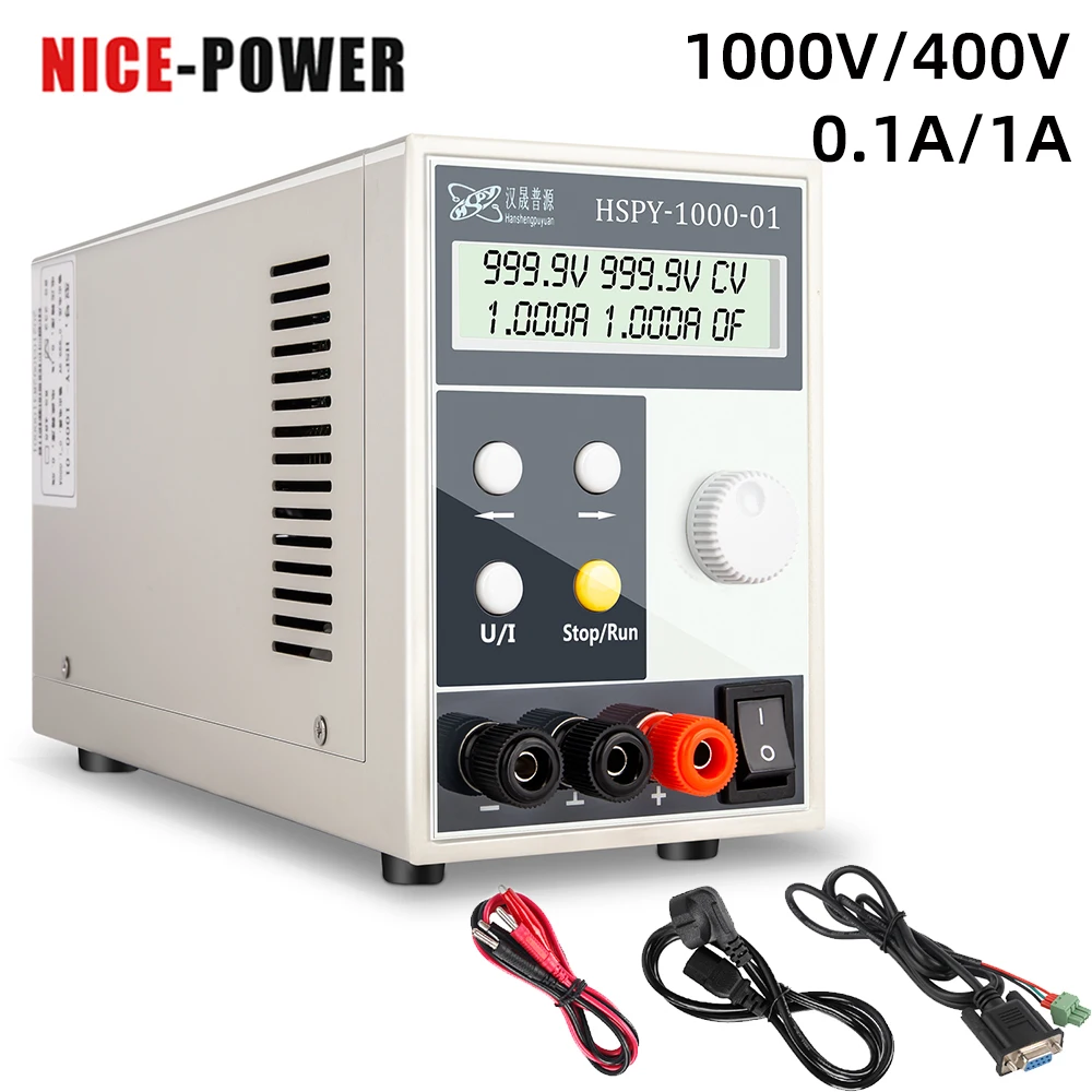 

400V 500V 600V 1000V 1A High Precision 4 Digits DC Lab Switching Power Supply Laboratory Adjustable Programmable Bench Source