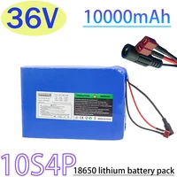 new10s4p 36v 10ah 18650 li ion battery pack 500w high power battery 42v ebike electric bike bms42v 2a charger free shipping