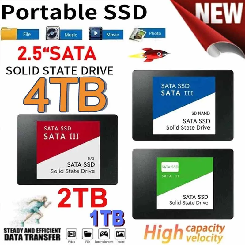 

Portable 2TB SSD State Laptop Universal Hard Disk Desktop Spot M.2 SSD 2280 Solid State Drive Original for Laptop Mobile Phones