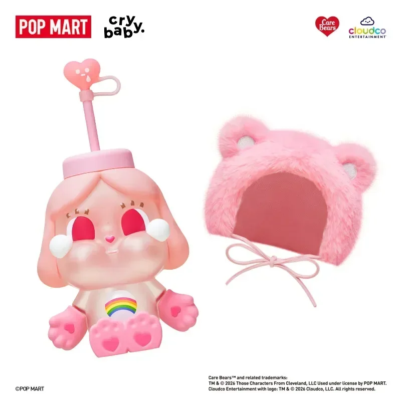 Фото POP MART CRYBABY Серия Care Bears Стеклянная кружка с трубочкой Модная игрушка-сюрприз в случайной коробке Загадочная коробка-сюрприз Фигурка-сюрприз Подарок-сюрприз №5
